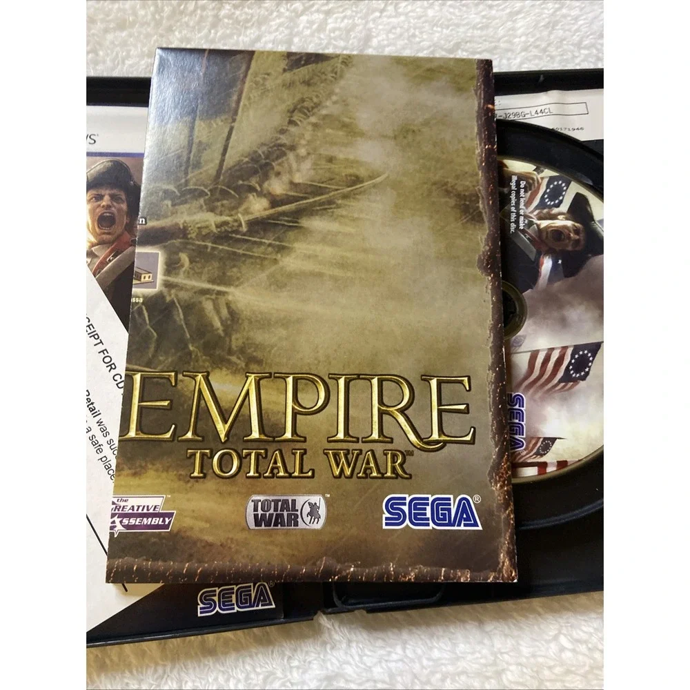 Empire Total War PC CD ROM DVD 2- Disc Set Complete CIB‎ Map Included